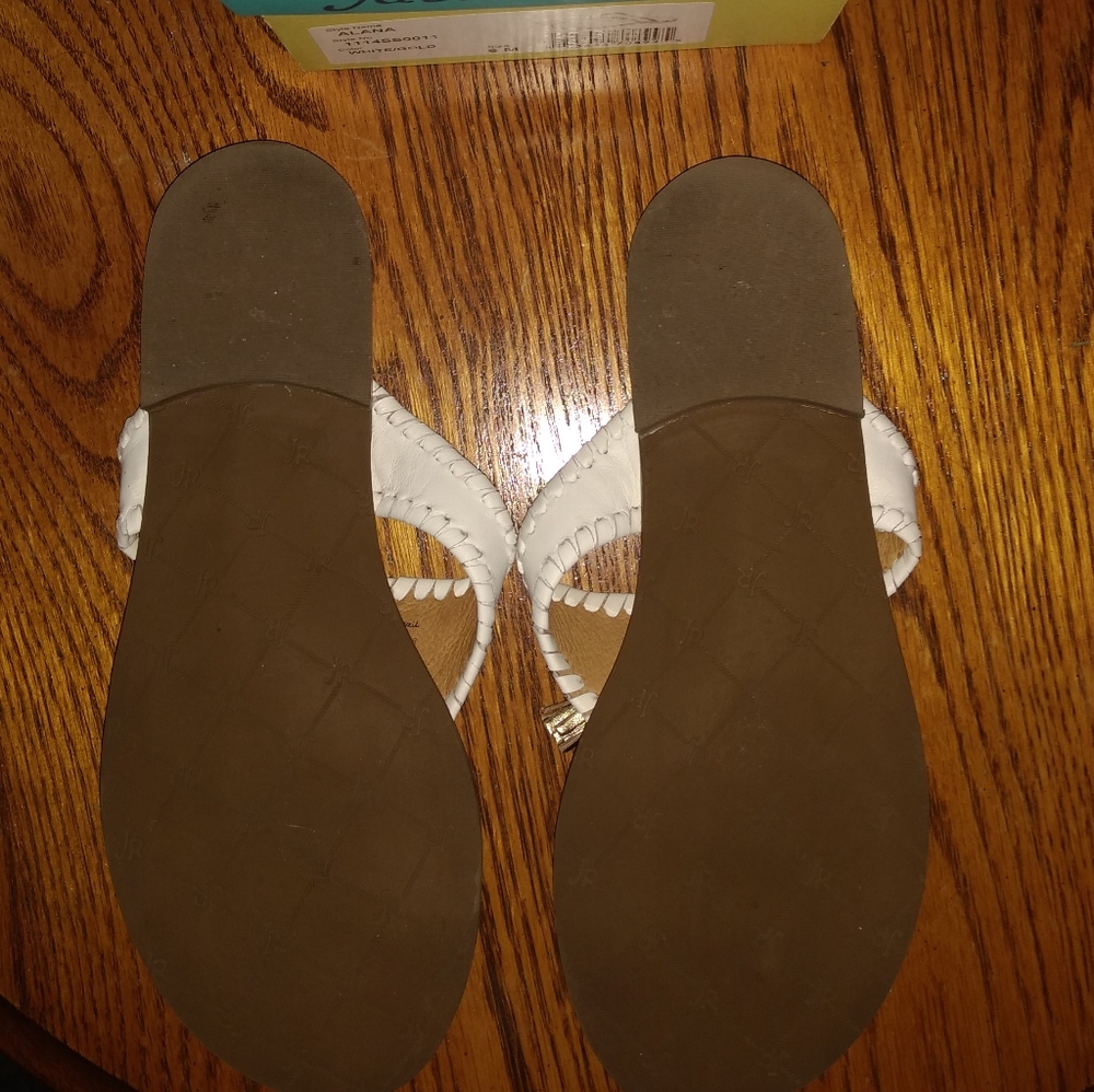 Jack Rogers Alana White/Gold - Picture 6 of 8